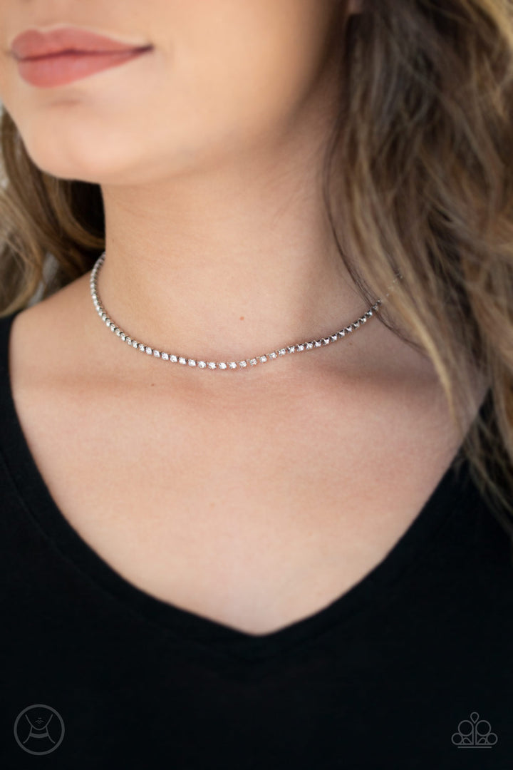 Pitch PURR-fect EXCLUSIVE White Choker Necklace & Earring Set