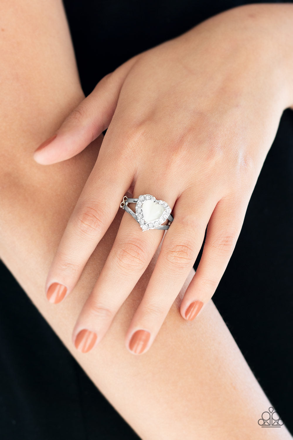 "Love Is In The Air" White Ring