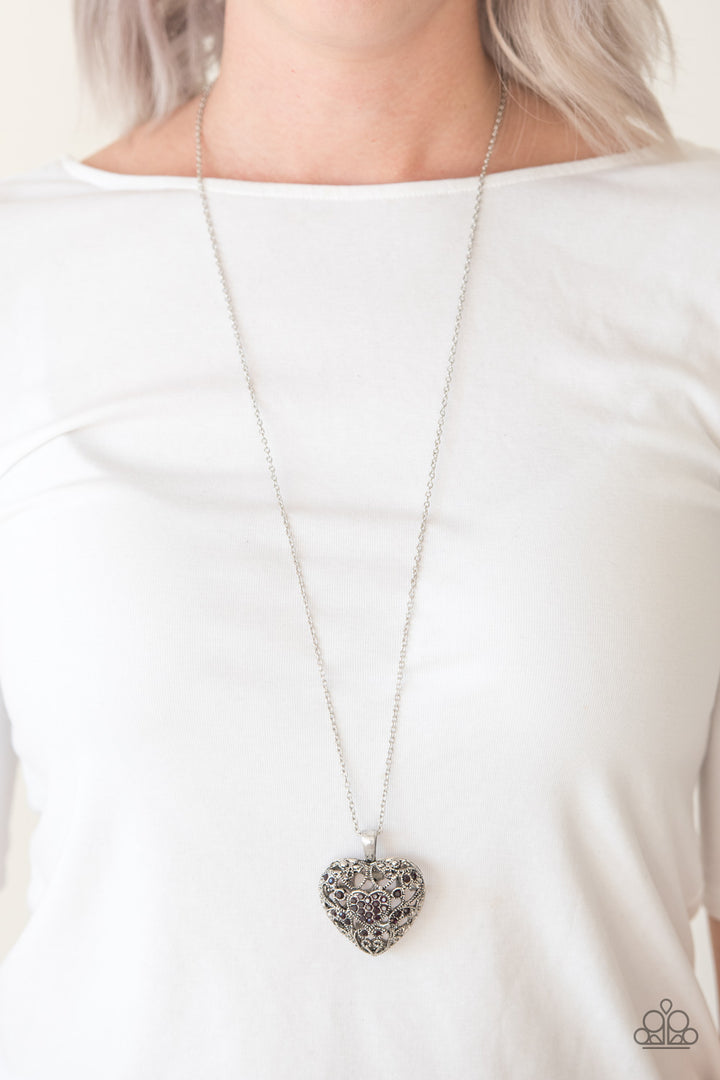 Heartless Heiress Purple Necklace & Earring Set