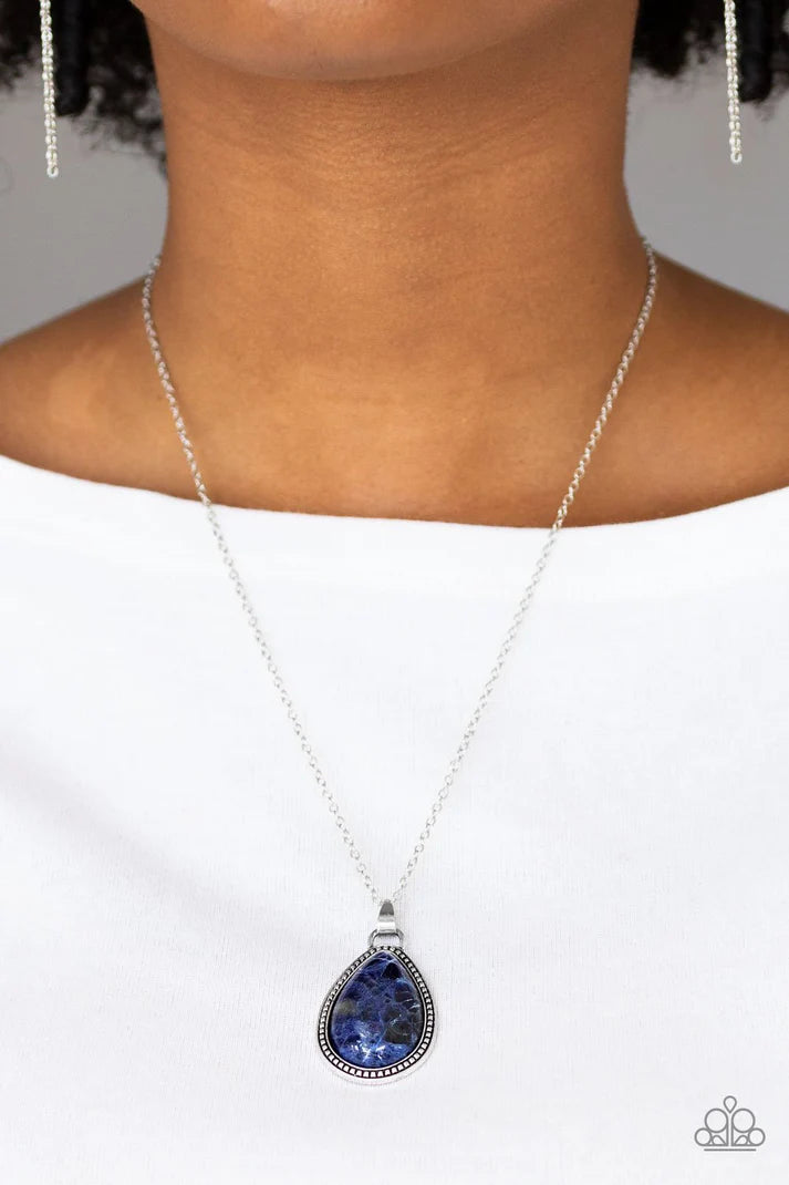 On the Home Frontier - blue - Necklace
