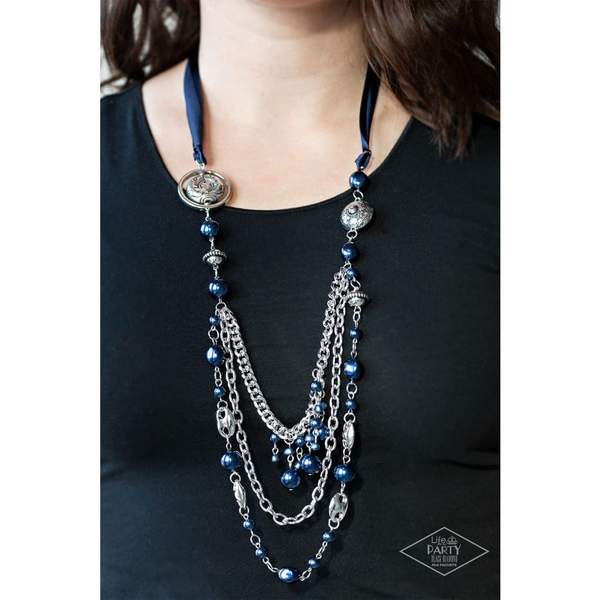 All The Trimmings Blue Blockbuster Necklace