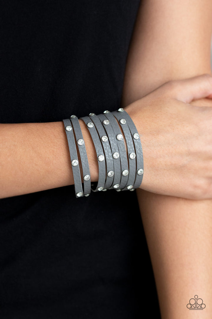 "Sass Squad" Silver Wrap Bracelet