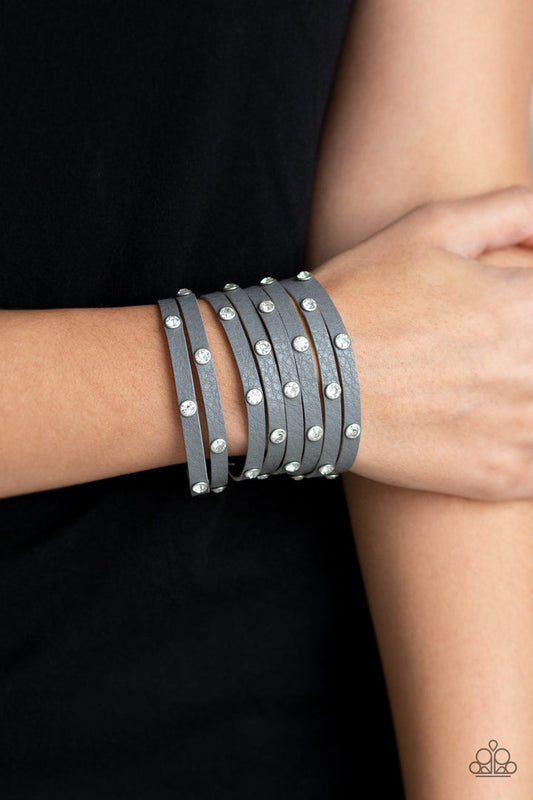 "Sass Squad" Silver Wrap Bracelet