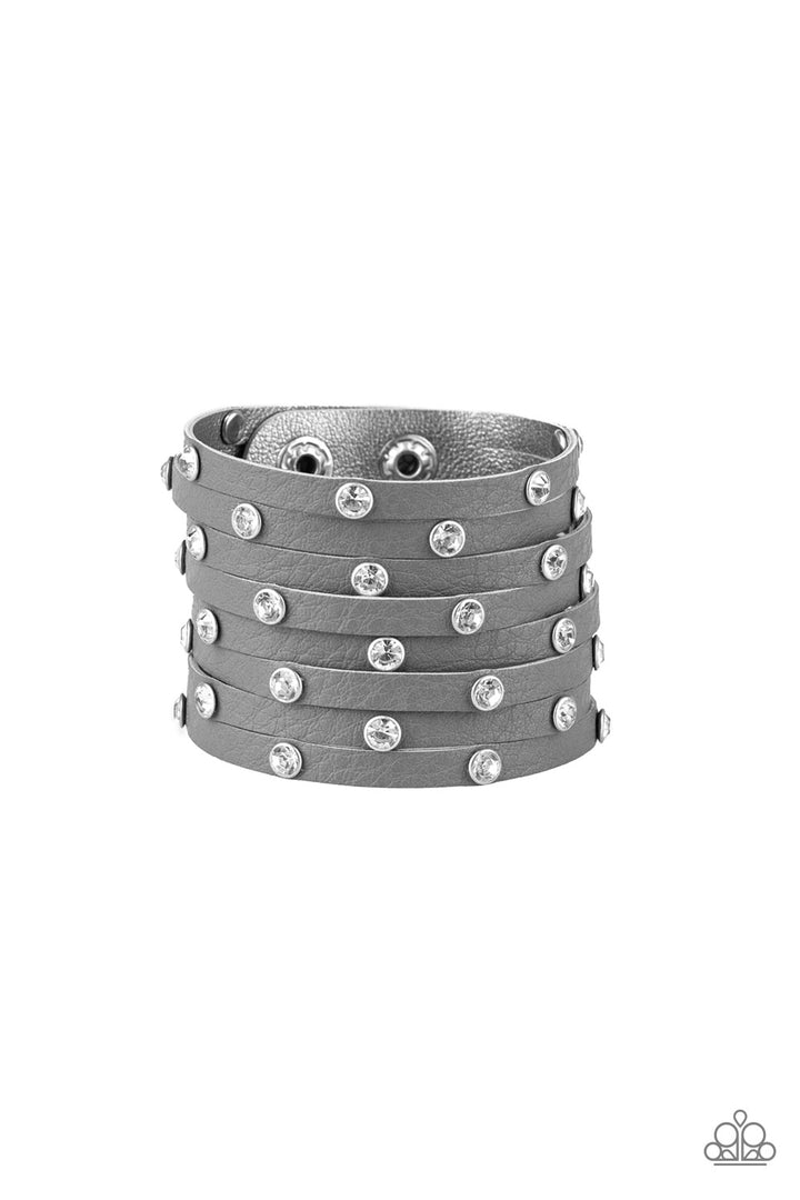 "Sass Squad" Silver Wrap Bracelet