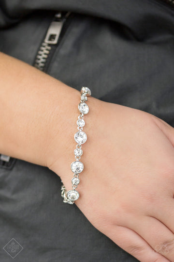 Starstruck Sparkle - White Rhinestone Bracelet - November 2018 Fashion Fix Exclusive