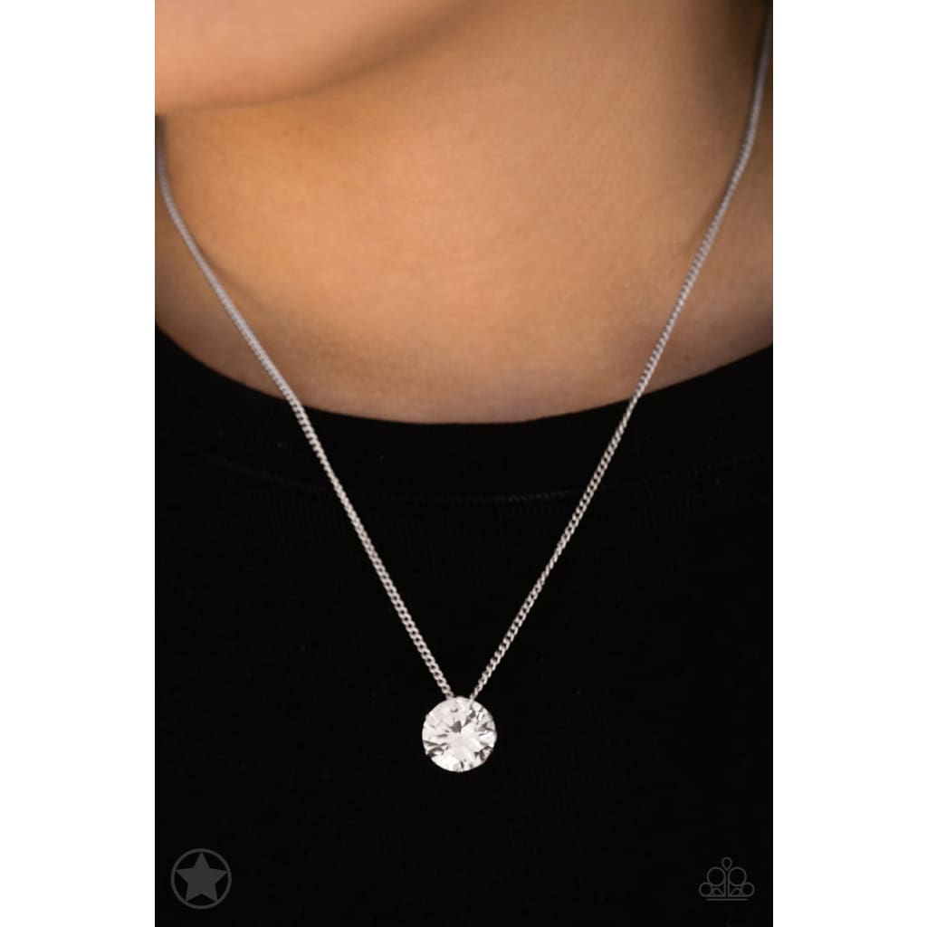 What A Gem - White Necklace