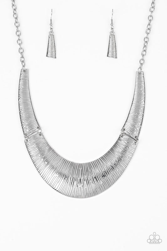 VINTAGE VAULT "Feast or Famine" Silver Necklace & Earring Set