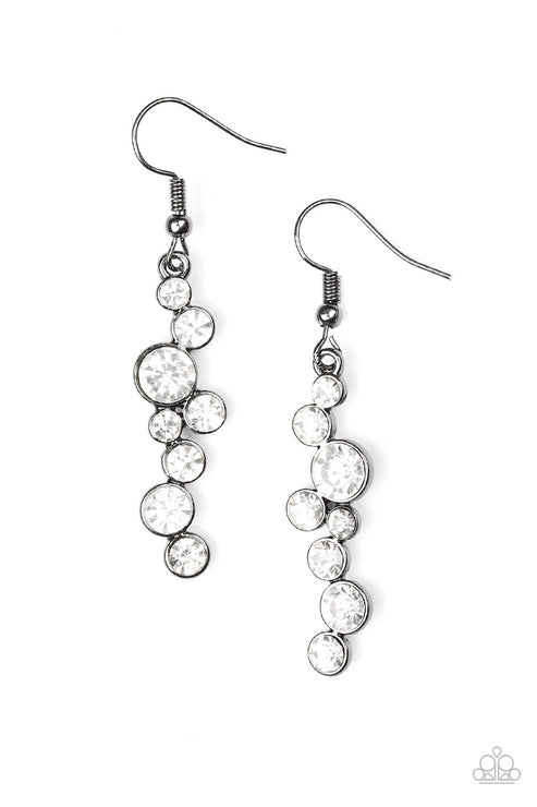 Milky Way Magnificence - Black Earrings
