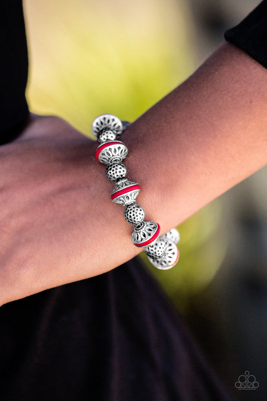 "Eastern Enchantment" Red Bracelet