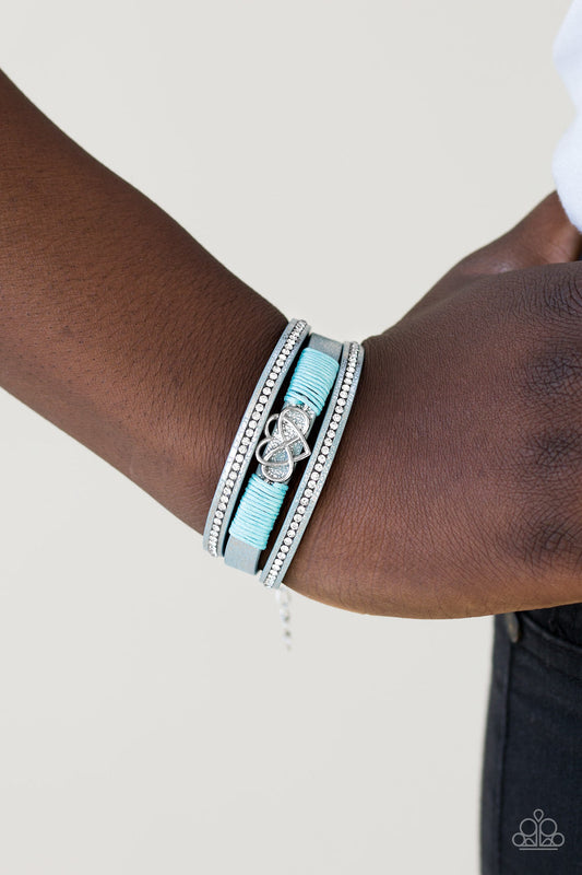 Hustlin Heart - Blue - Bracelet