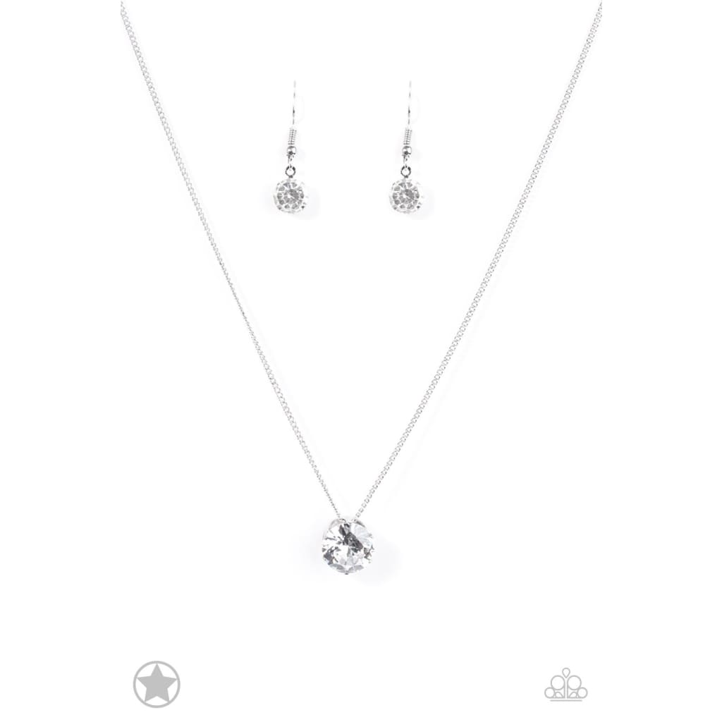 What A Gem - White Necklace