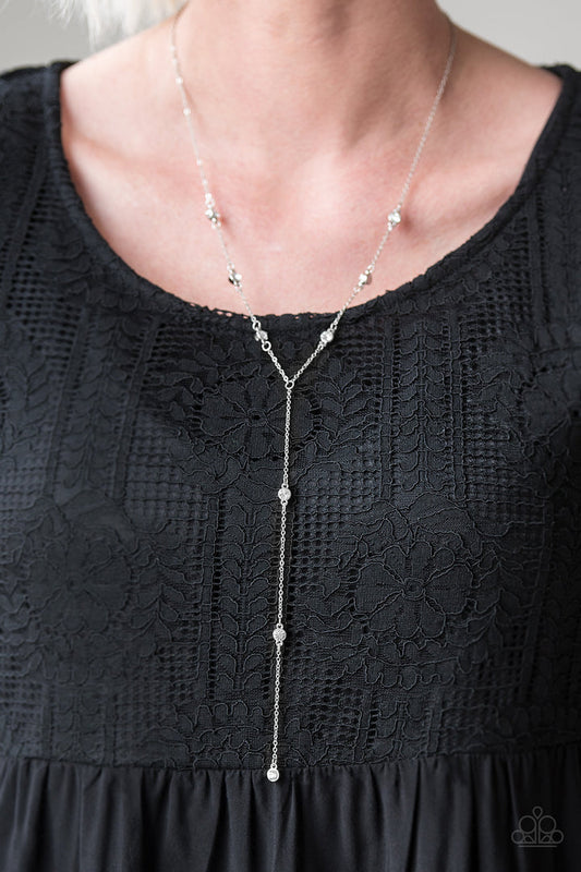 "STARLIGHT The Way" White Necklace & Earring Set