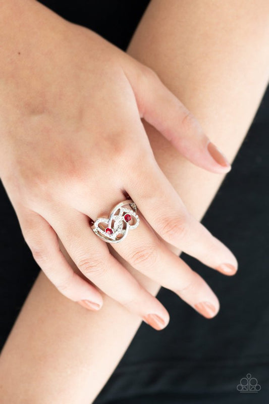 Have The World On A HEART-String - Red Ring