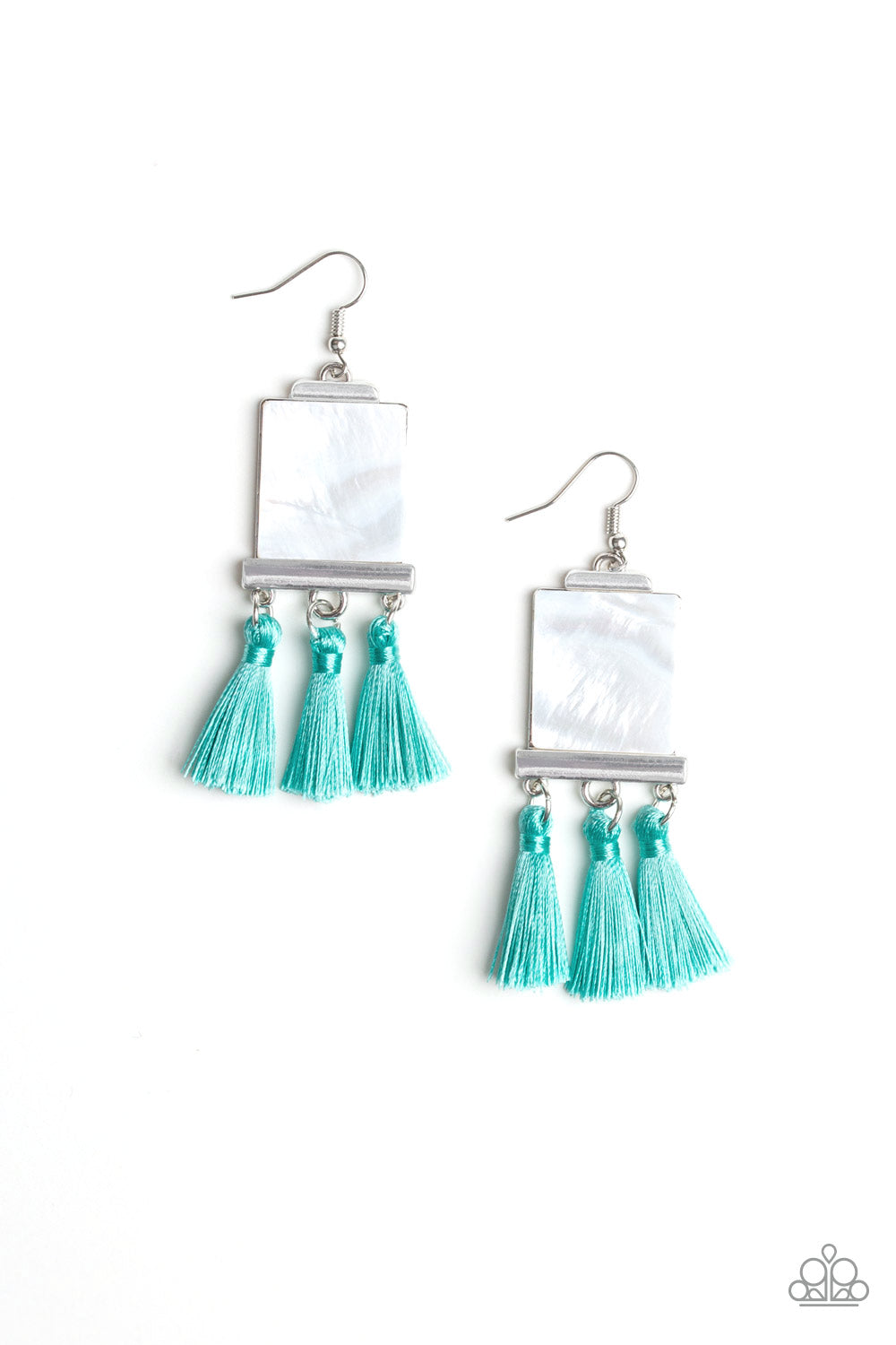 "Tassel Retreat" Blue Earrings
