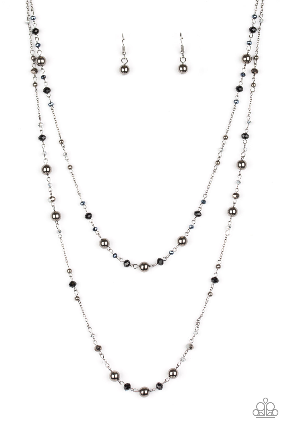 "Grotto Glow" Black Necklace & Earring Set