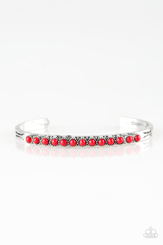 "New Age Traveler" Red Bracelet