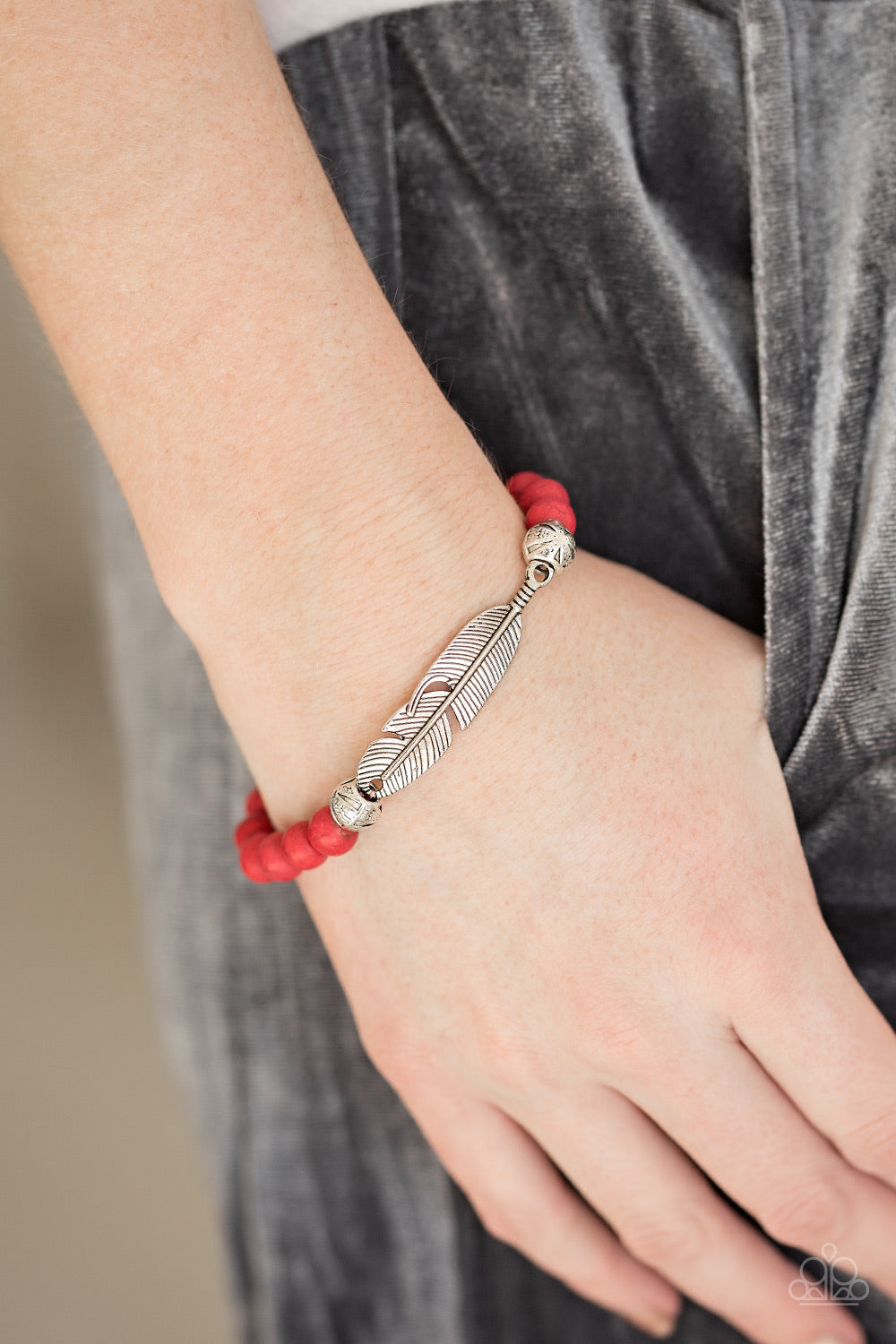 "Take Wing" Red Bracelet