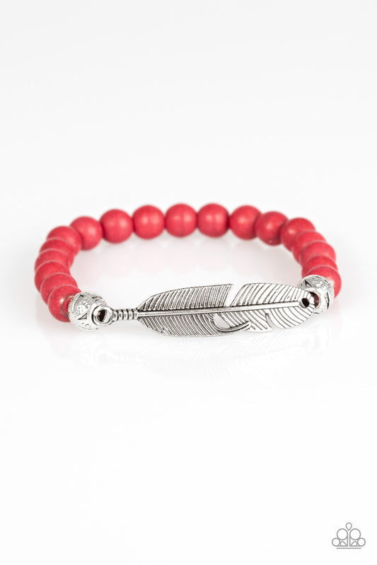 "Take Wing" Red Bracelet