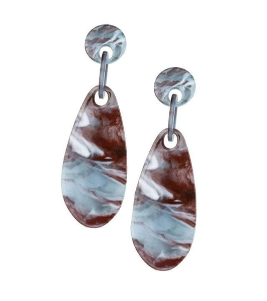 Paparazzi Earring - A HAUTE Commodity - Brown